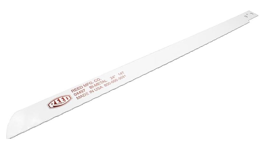 Amazon.com: Reed Tool Z2414 Power Hack Saw Blade, 24-Inch 14 TPI